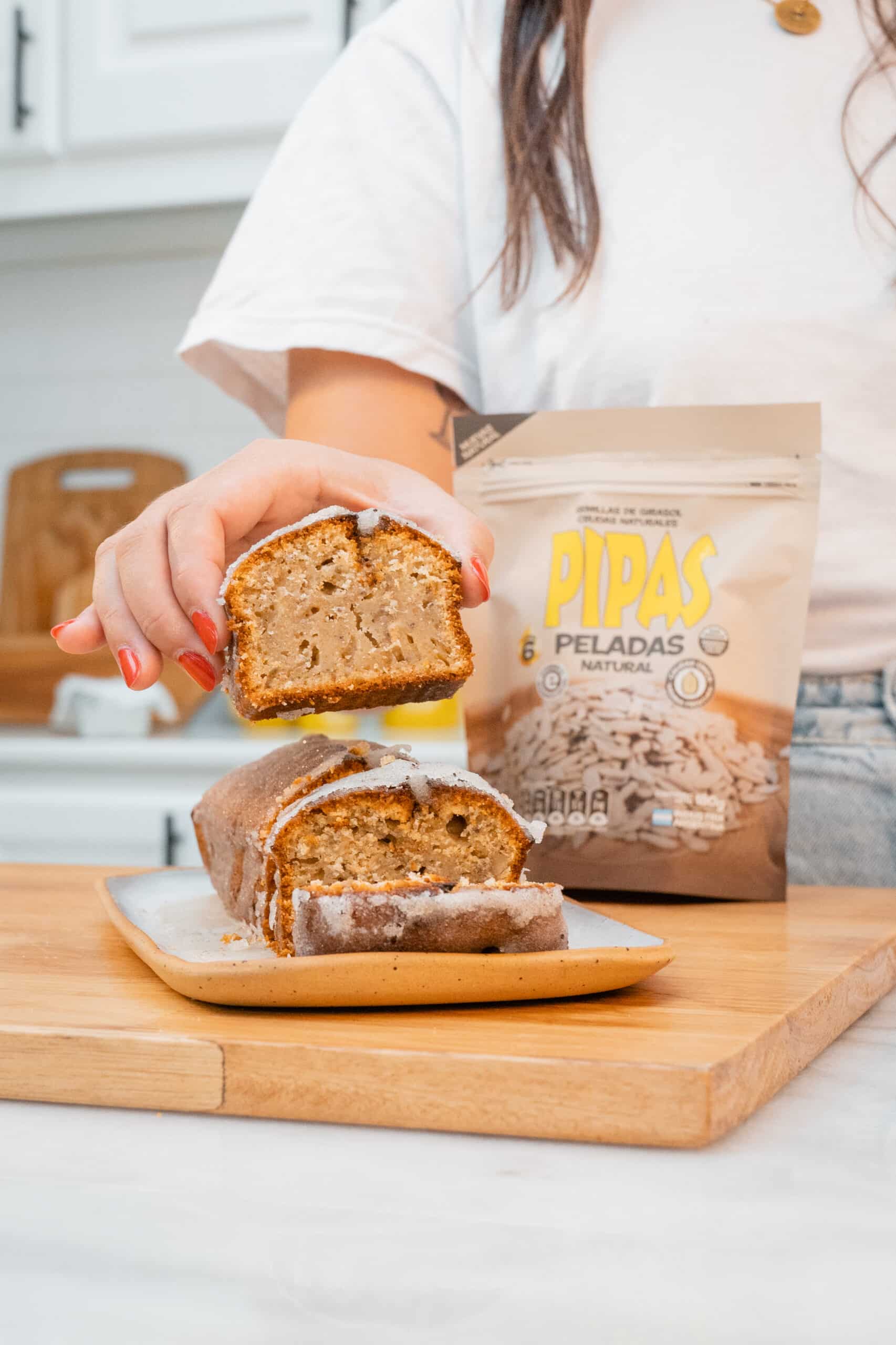 bread made with sunflower seeds pipas